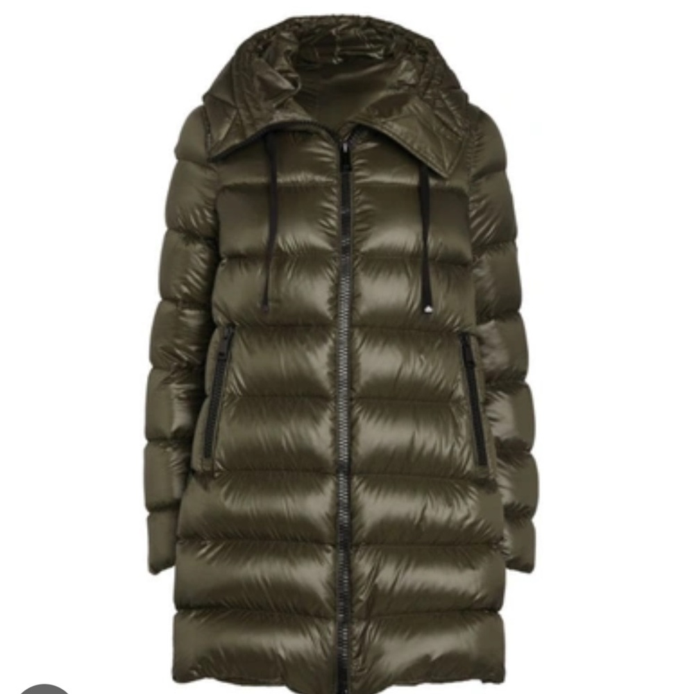 Moncler suyen green coat- Sz 1